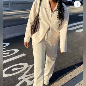 Djerf Avenue First Choice Jacket in Cream - Medium